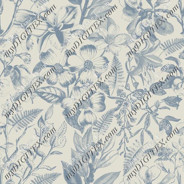 Blue Flower Pattern