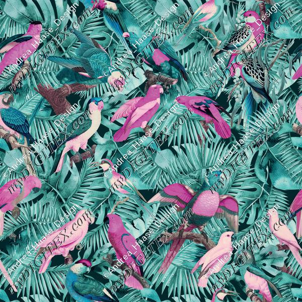 Jungle Parrots Pattern