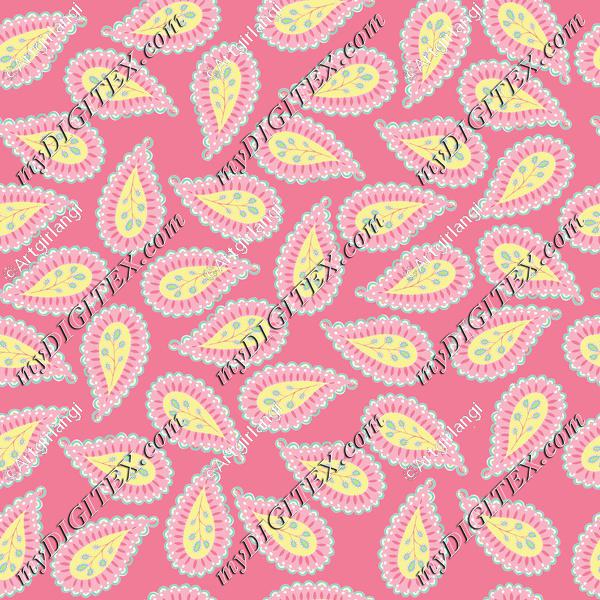 Pastel Paisley coord. pink bg-01