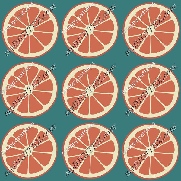 Citrus slices, oranges, grapefruit fruit pattern