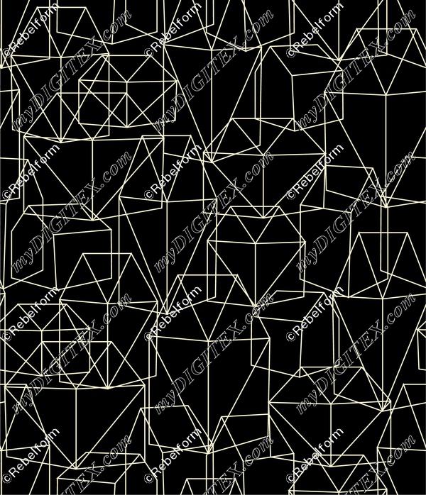 Geometric Village Black