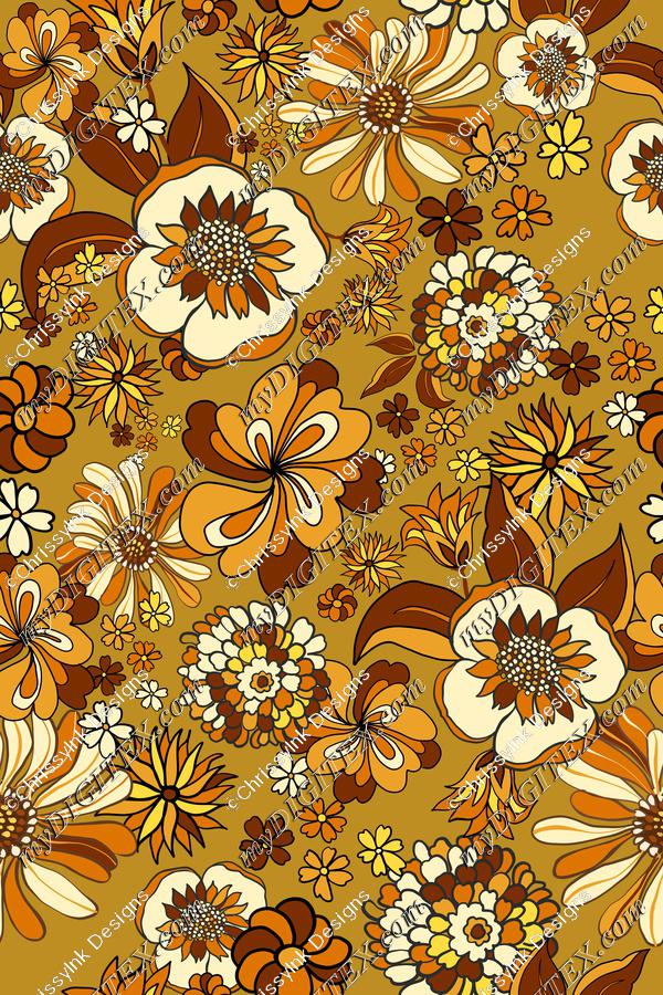 Retro Flowers 70s