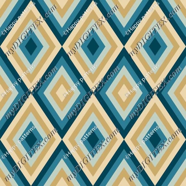 Geometric Abstract Pattern Soft Blue