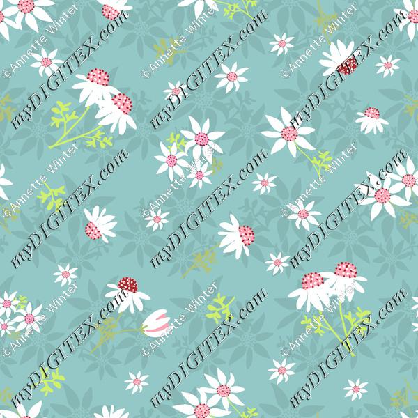 Flannel-Flowers-Green