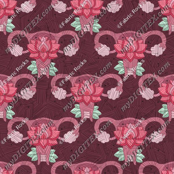Lotus in Bloom, distressed