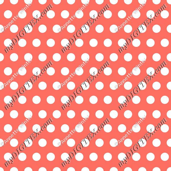 Living Coral Polkadots