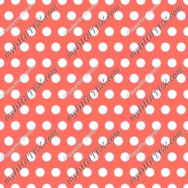 Living Coral Polkadots