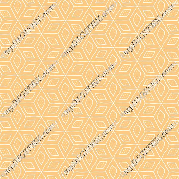 Endless stars in orange and white