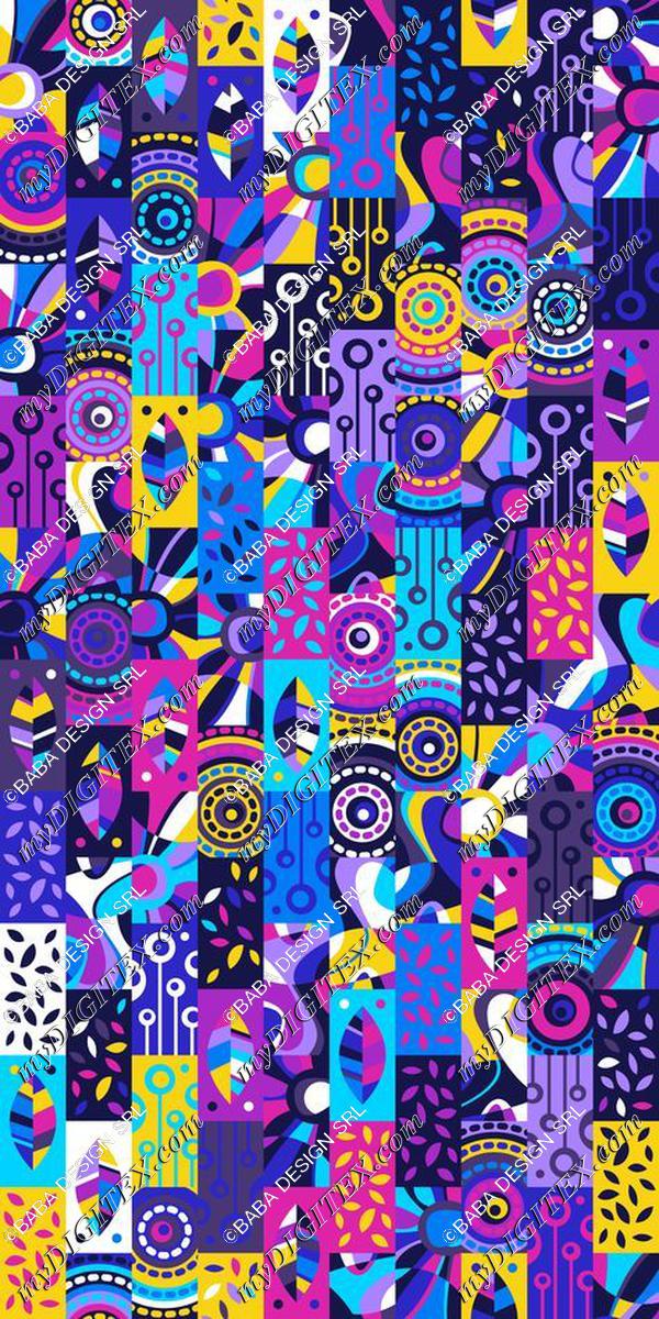 Russfussuk 'ExoticBloom' Pattern #patterndesign #surfacepattern #fabricdesign #textiledesign #patternprint #geometry #generative #padrões #inspiration #russfussuk #flower #plants #leaf