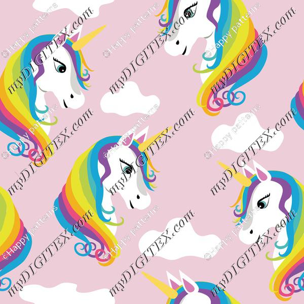 Unicorns Rainbow Pink