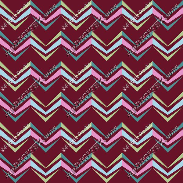 Watercolor Succulents (Tribal Chevrons)