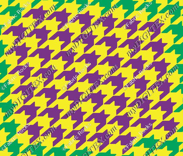 Mardi Gras Houndstooth