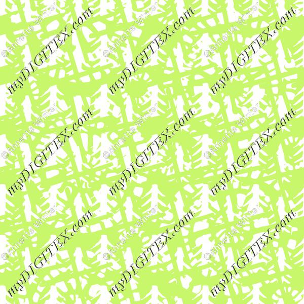 Modern Batik Lime Green