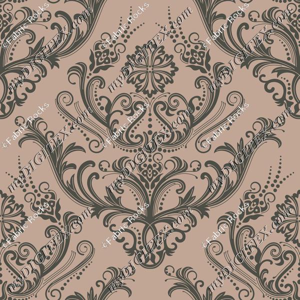 Antique Bouquet Damask 2