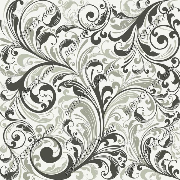 Antique Bouquet Floral Swirl 1