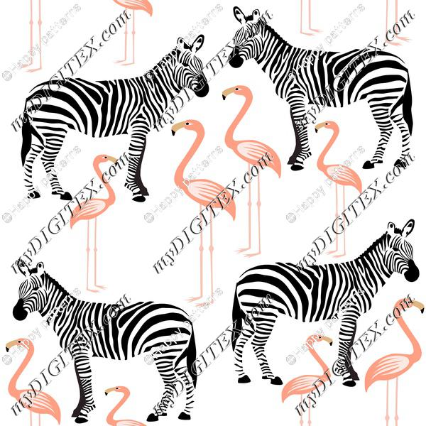 Flamingoes and Zebras
