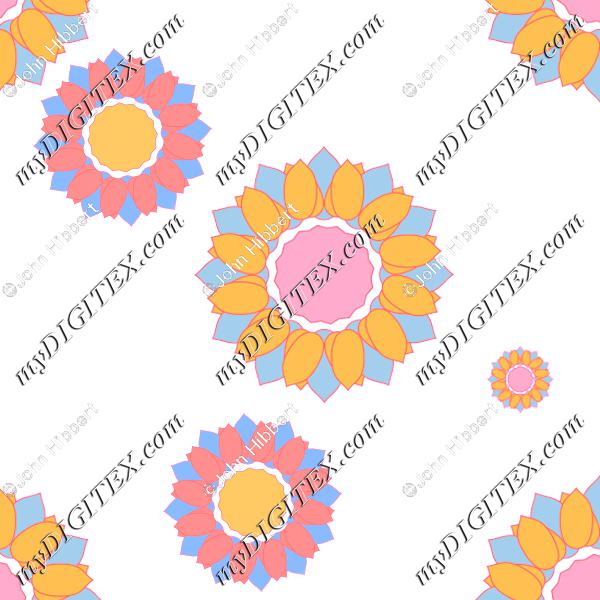Garden sun flower blue
