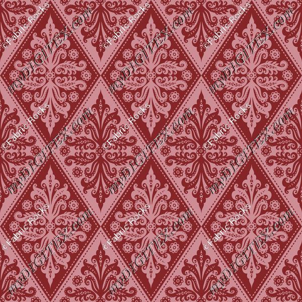 Watercolor Bouquet Damask 5