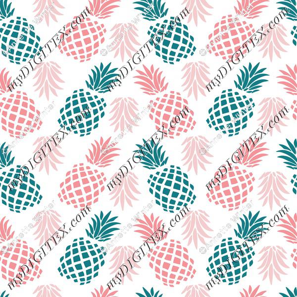 Pineapples-green-pink