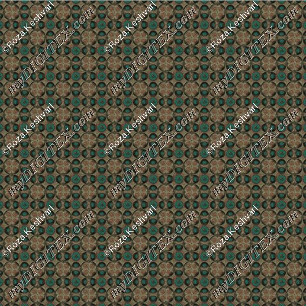 Beige Ggreen Circles 3