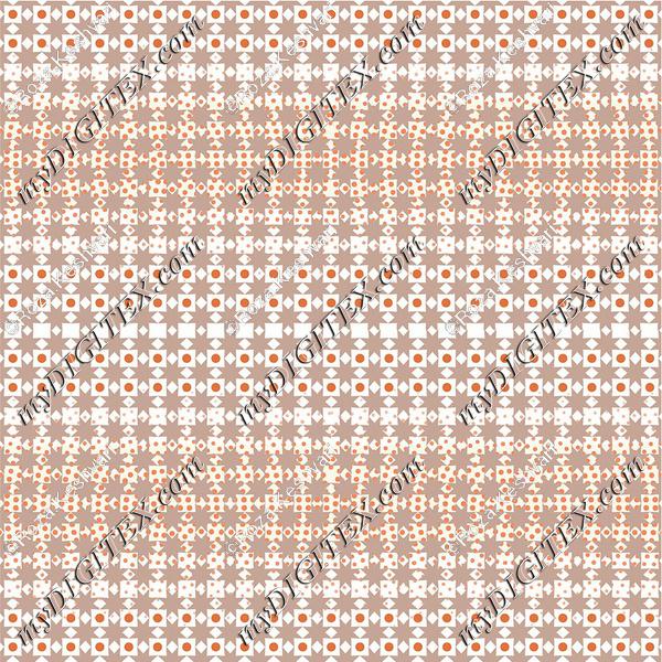Geometric Orange Brown