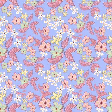 The Pretty Flowers in Lilac Garden
