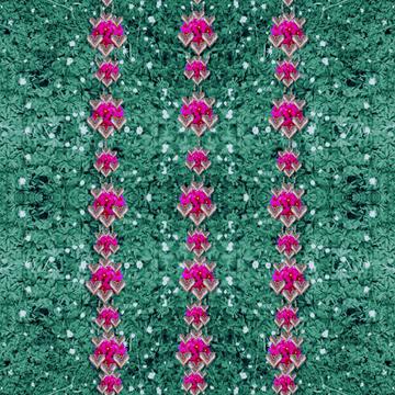 flowers love and metal hearts