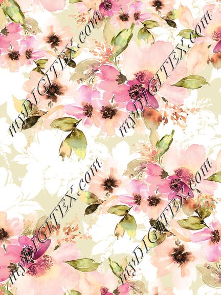 painterly watercolour floral design