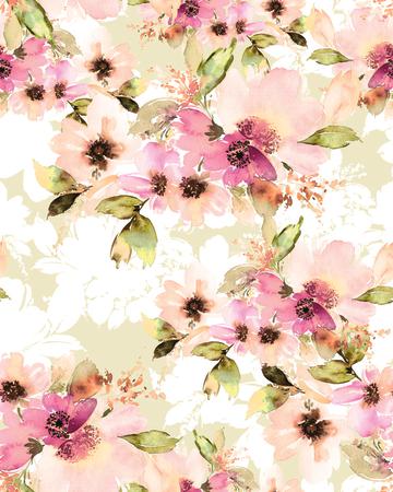 painterly watercolour floral design