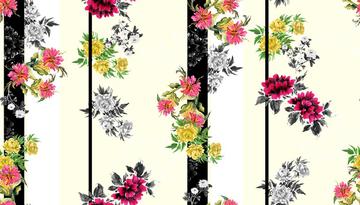 stripes florist print