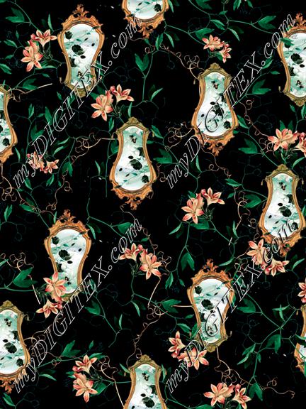 ludic leaves print ornamental print