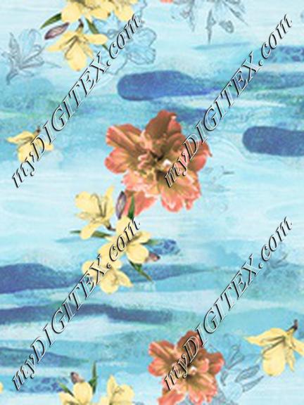 summer hibiscus floral design