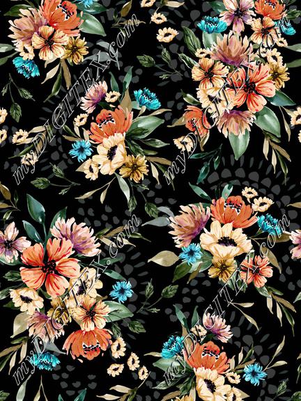 Daphnie Floral Garden - Dark