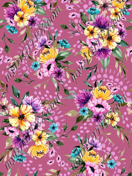 Daphnie Floral Garden V02 - Pink