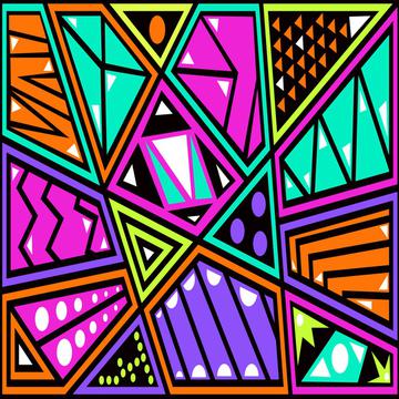 Colorful abstract shapes