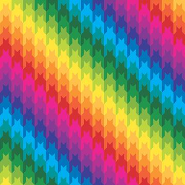 Rainbow Houndstooth