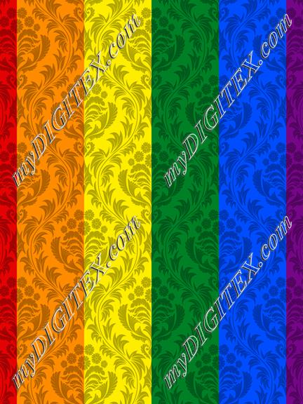 Pride Flag Damask