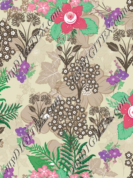 Seamless repeat pattern floral