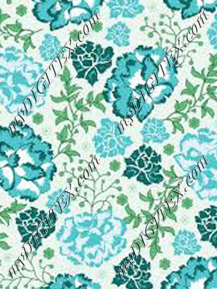 Green Floral Pattern
