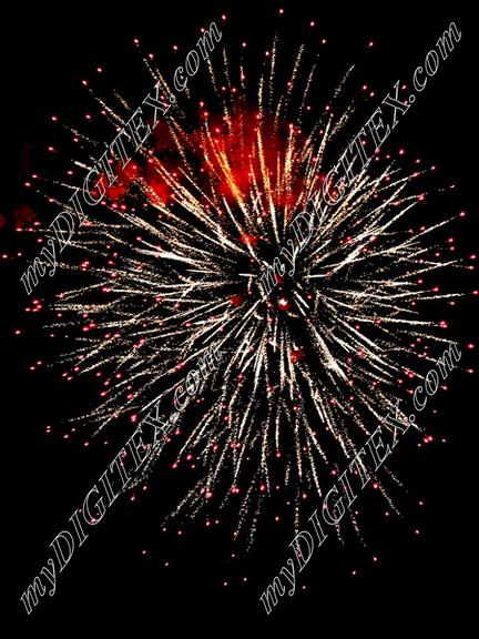 1x1 Fireworks Red