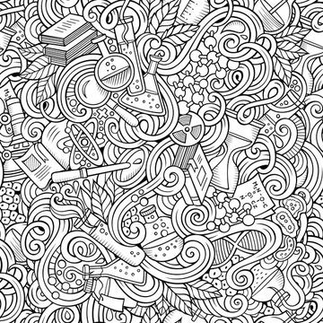 Science Coloring Pattern