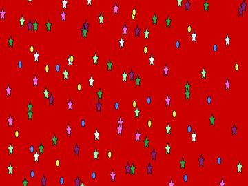 Sweet World Pattern Red