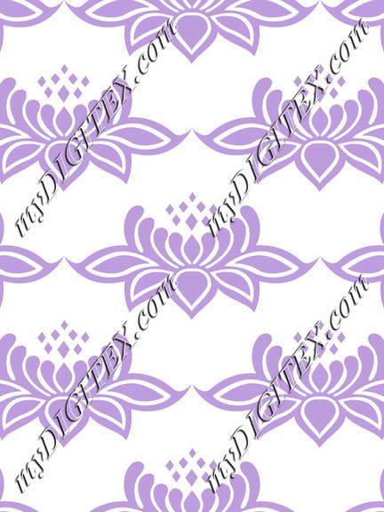 Lace damask violet flowers baroque victorian style