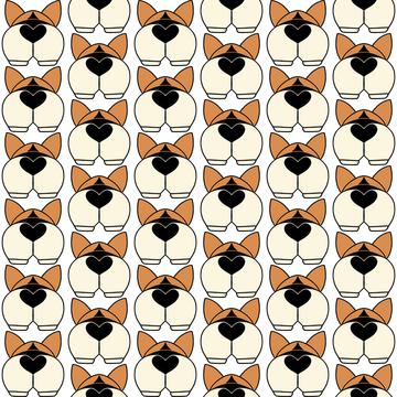 Corgi Butts (on white)