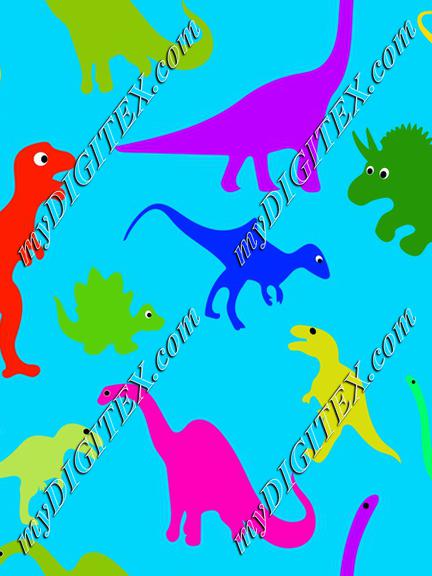 Dinosaurs, Dinosaur, Trex, T-rex, light blue