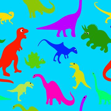 Dinosaurs, Dinosaur, Trex, T-rex, light blue