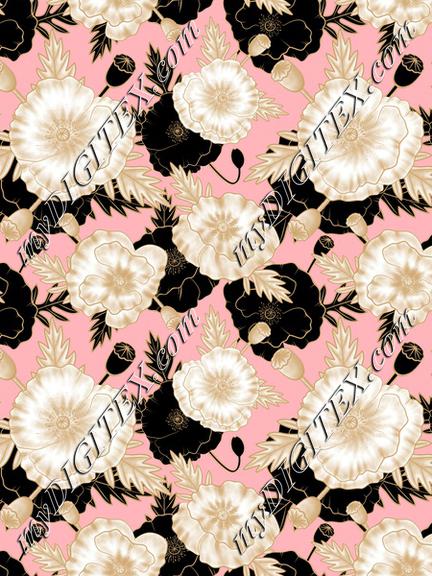 Poppy gold pink