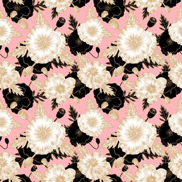 Poppy gold pink