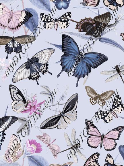 Pastel Vintage Butterflies