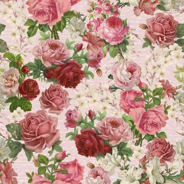 Vintage Roses Blush Pink